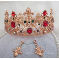 Африканский 24k Золото Tiara Crown Женщины Прополка Charm Красивые Корона Tiaras